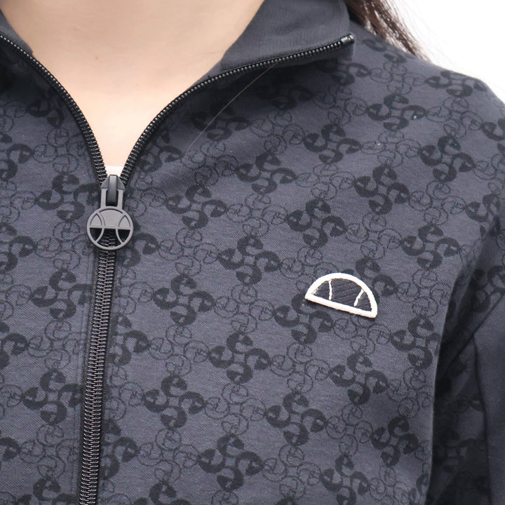 EHW255W25 - Felpe - GIROCOLLO ELLESSE DONNA CROP - LOGO CLASSICO - NERO - Look Streetwear - Abbigliamento - Autunno/Inverno