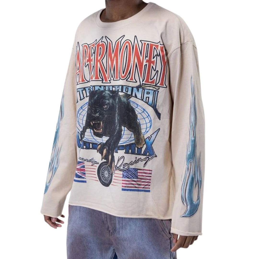 MAGLIA CROP MANICA LUNGA UOMO PAPER MONEY