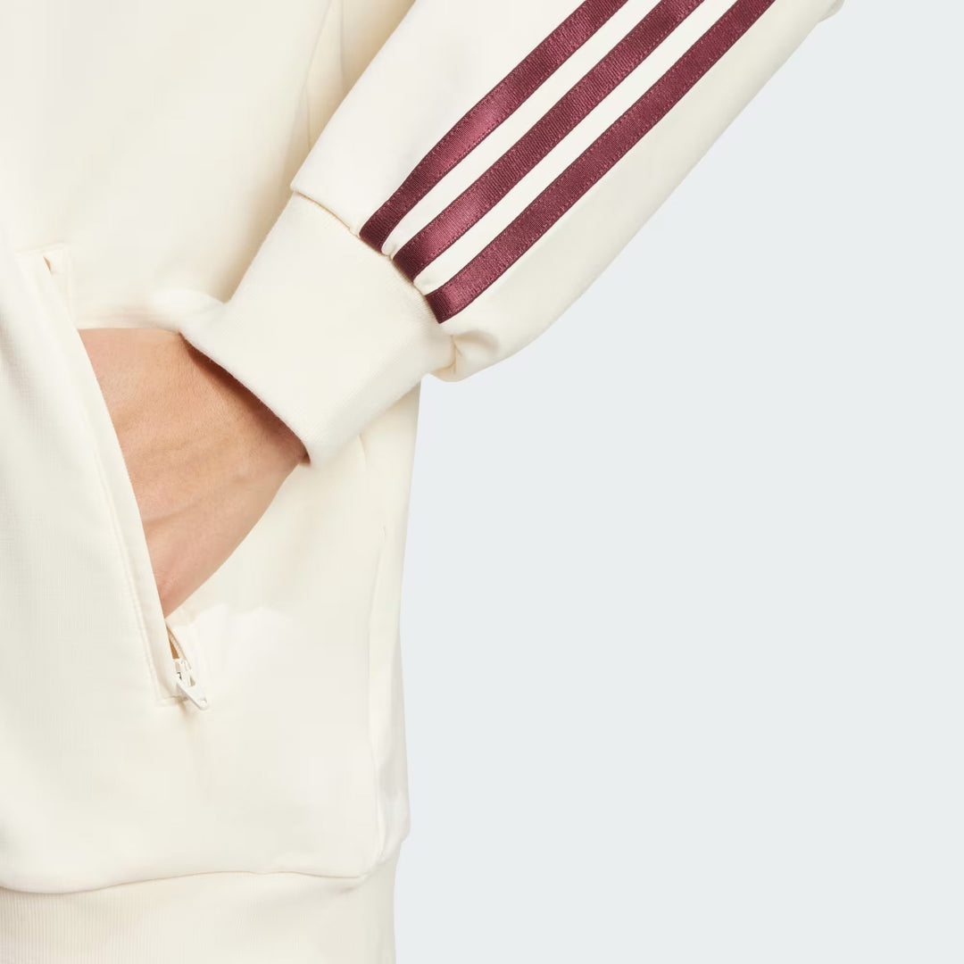 GIACCA ADIDAS ORIGINALS TRACK TOP COLORBLOCK BEIGE E BORDEAUX