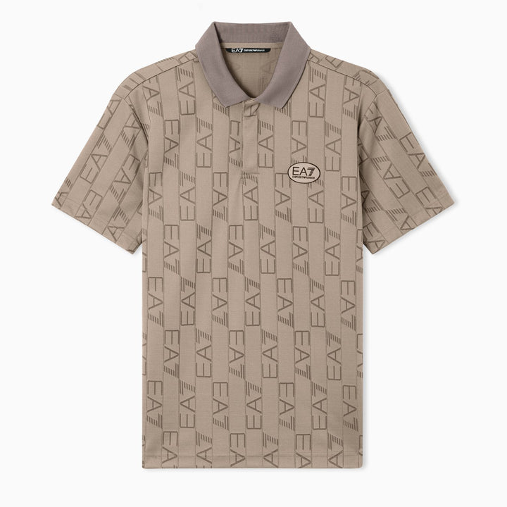 POLO UOMO EA7 EMPORIO ARMANI MONOGRAMMA VERTICALE