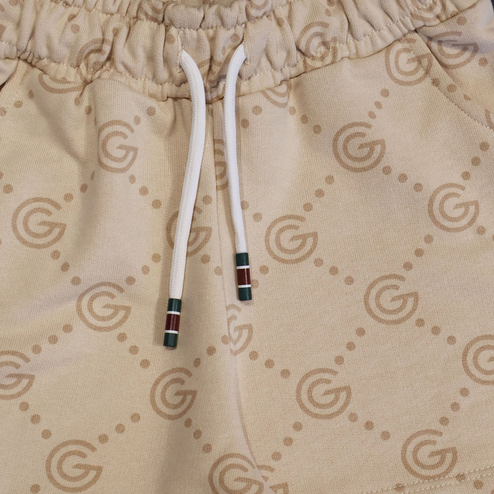 PANTALONCINI GABRIELLA GUCCI SHORTS MONOGRAM G ALL-OVER SABBIA