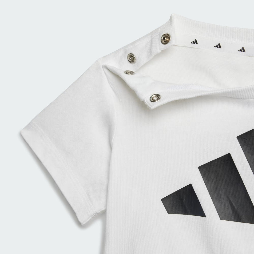 COMPLETINO ADIDAS ESSENTIALS TEE INFANT BIANCO/NERO