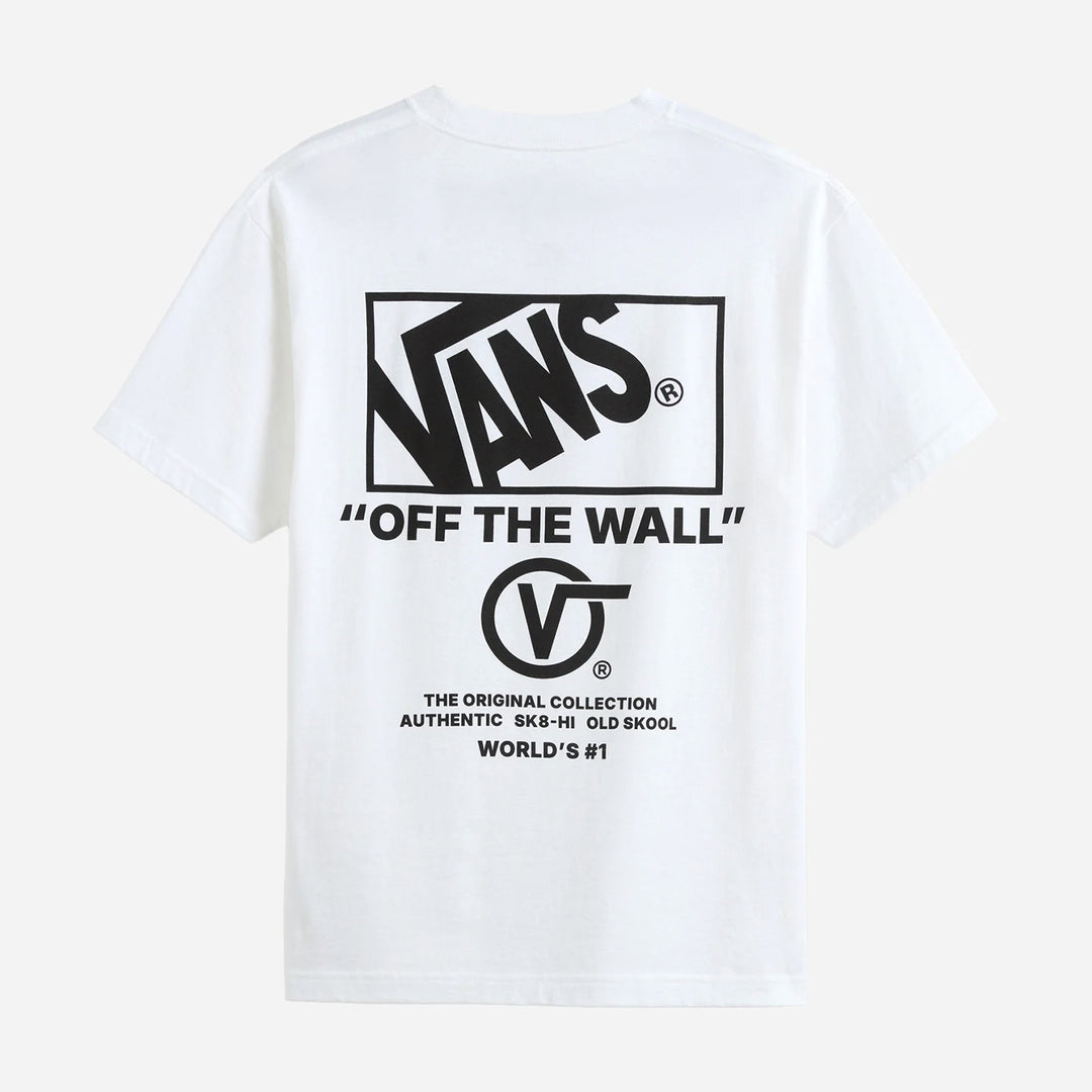 T-SHIRT VANS STACKED HI SS TEE BIANCA UOMO VN000PEWWHT1