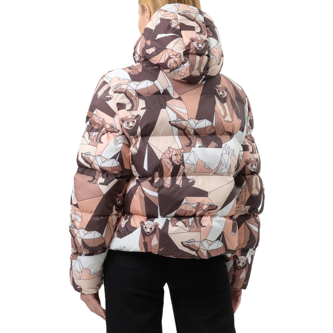 7W000690 AF15969 - GIACCA INVERNALE EA7 EMPORIO ARMANI DONNA FANTASIA MARRONE