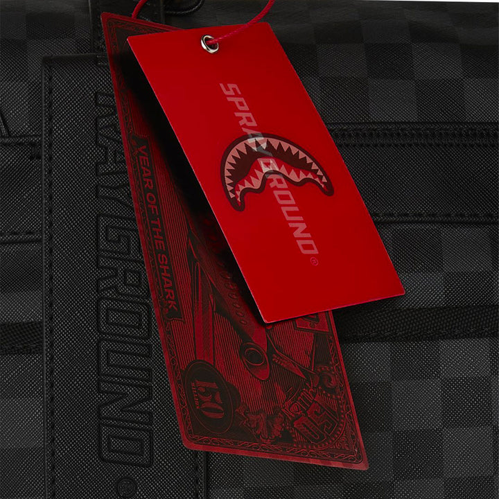 ZAINO BACKPACK SPRAYGROUND SPRITZ BLACK MONTE CARLO SIMILPELLE CHECKERBOARD 910B8279NSZ