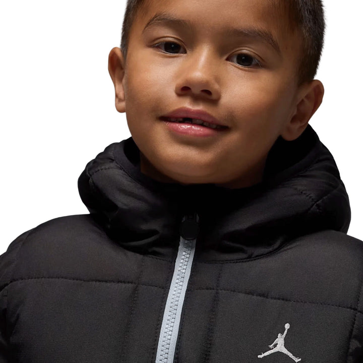 85F009 - Giacche - Bambini 3/7 Anni - JORDAN PUFFER IMBOTTITA CON CAPPUCCIO - NERO ICONICO - Bomber Jacket - Abbigliamento - Autunno/Inverno