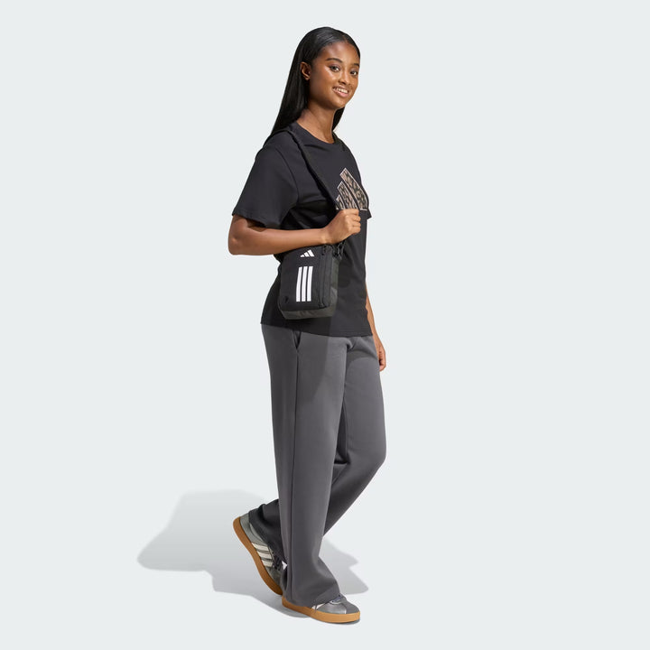 T-SHIRT ADIDAS ANIMAL GRAPHIC KB7142 DONNA NERO CON LOGO ANIMALIER