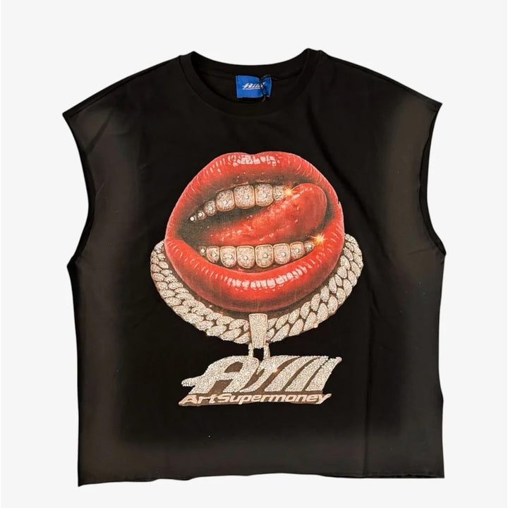 CANOTTA UOMO ART SUPER MONEY SMANICATA GRILLZ