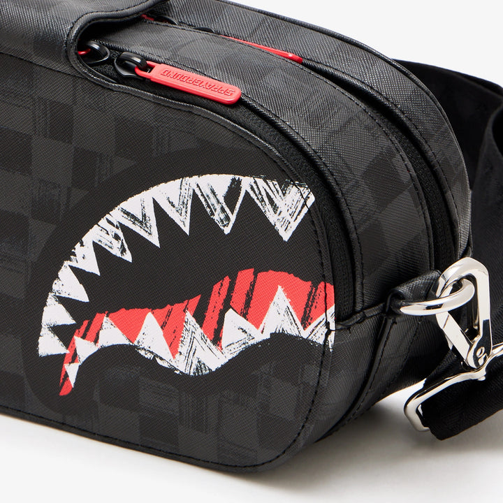 BORSA MONOSPALLA SLING BAG SPRAYGROUND SCRIBBLE SHARK NERA 910B8227NSZ