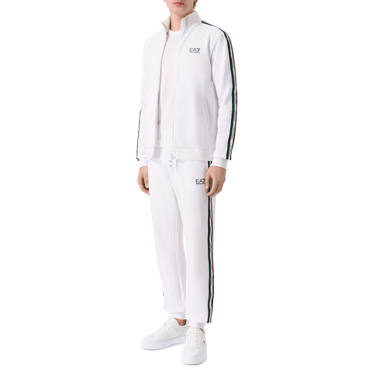TUTA SPORTIVA UOMO EA7 EMPORIO ARMANI BIANCA E NERA