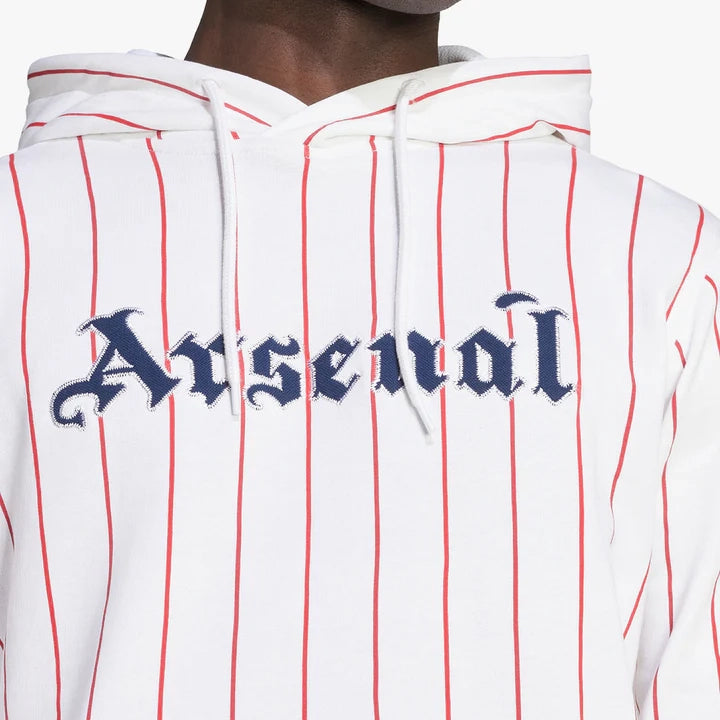 JW1556 - Felpe - ADIDAS - Cappuccio - Arsenal - 2025/2026 - Autunno/Inverno Stile Americano - Vintage Bianco