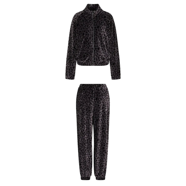 7W000665 AF15937 - Tute - EMPORIO ARMANI - Set Completo - EA7 - GRAPHIC SERIES ANIMAL-PRINT - Stile Wild Chic - Stampa Animalier - Confortevole - Glamour Audace - Abbigliamento Autunno Inverno