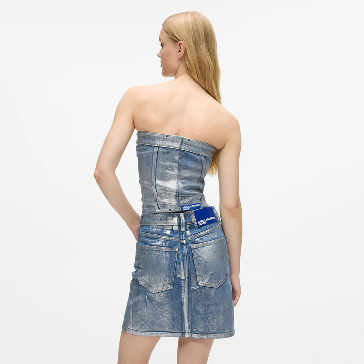 TOP KARL LAGERFELD JEANS COATED BLUE KLB1W11023 B1W11023 WOMEN