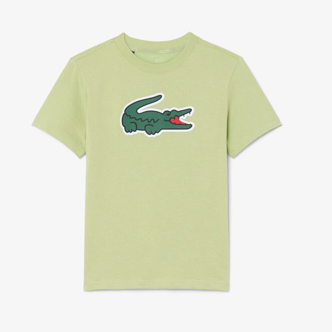 T-SHIRT JUNIOR UNISEX LACOSTE ULTRA DRY CON MAXI COCCODRILLO