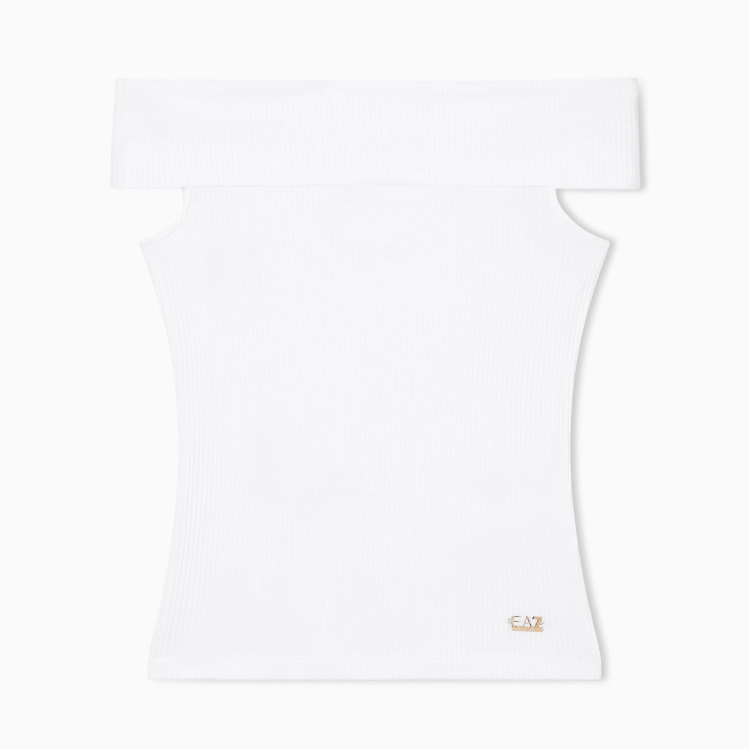 TOP DONNA EA7 EMPORIO ARMANI JERSEY STRETCH A COSTINE