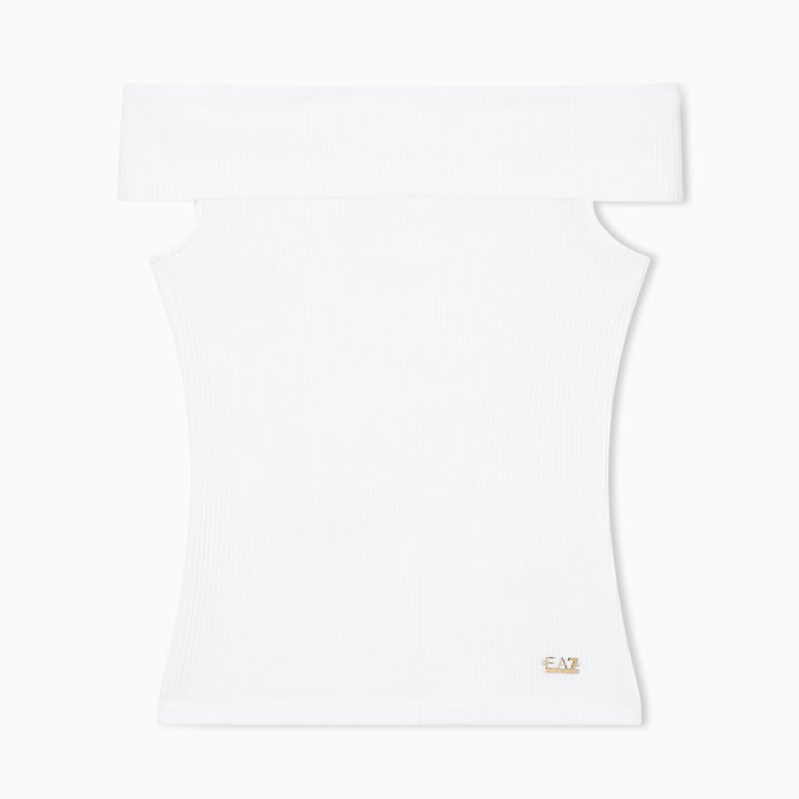 TOP DONNA EA7 EMPORIO ARMANI JERSEY STRETCH A COSTINE