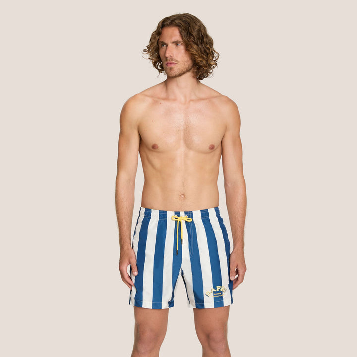 COSTUME BOXER DA MARE UOMO 4GIVENESS A RIGHE CON COULISSE A CONTRASTO