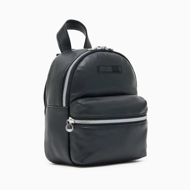 7W000549 AF19109 - Zaini - Mini - Donna - EMPORIO ARMANI - WINTER MIX - Nero - Pelle - Glamour - Look Chic - Sportivo - Bretelle - Accessorio Autunno Inverno