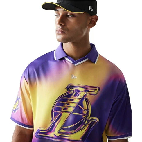 T-SHIRT NEW ERA NBA LOS ANGELES LAKERS GRAPHIC TEE BIANCA 60771590 UOMO