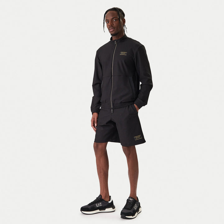 BERMUDA SPORTIVI UOMO EA7 EMPORIO ARMANI CON LOGO A CONTRASTO