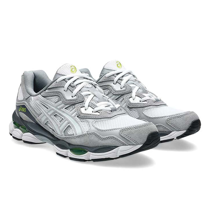 1203A383 - Scarpe - Asics - Uomo - Bianco/Grigio - SNEAKER GEL-NYC - Retro-Running - Mesh Bianco - Scuola - Swoosh - Comfort