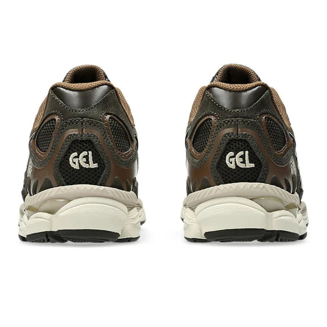 SCARPE SNEAKERS ASICS UOMO GEL-NYC BLACK COFFEE WINTER GARDEN 1203A663 AMMORTIZZAZIONE GEL