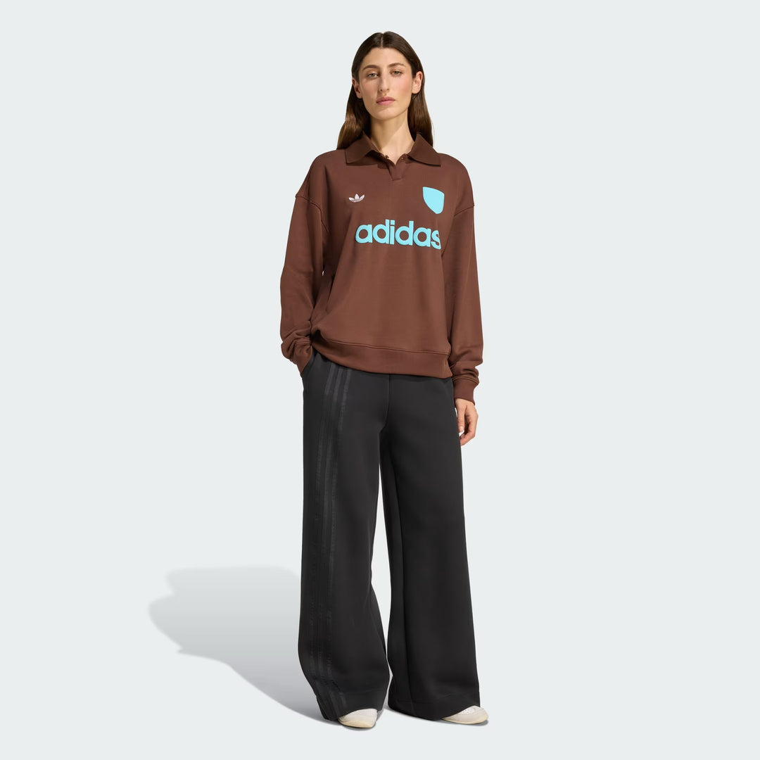 FELPA ADIDAS ORIGINALS "FOOTIE SWEAT" POLO BROWN