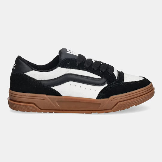 VN000DB1BZW1 - Scarpe - Sneakers - Unisex - Vans - KNU SKOOL - SUEDE SKATE STYLE - NERO TRUE WHITE - Stile Robusto - Anni 90' - SIDESTRIPE ALLARGATO