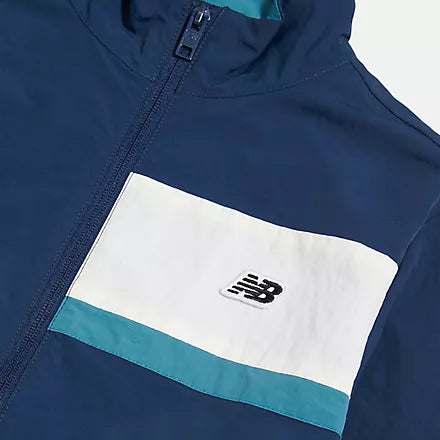 GIACCA TRACK PREMIUM PANELED NEW BALANCE NAVY BAMBINI