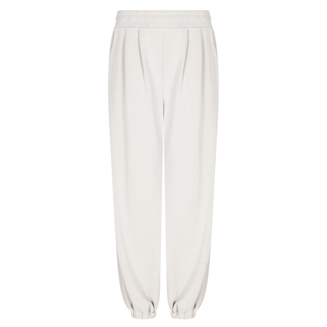 7W000446 AF12643 - Donna - Pantaloni - EMPORIO ARMANI - MODAL ELASTICIZZATO - Logo Stampato - Jogger - Casual - Tempo Libero & Sport - Abbigliamento Autunno Inverno