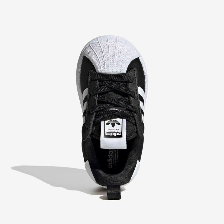 SNEAKERS BIMBO ADIDAS ORIGINALS SUPERSTAR 360 NERE E BIANCHE