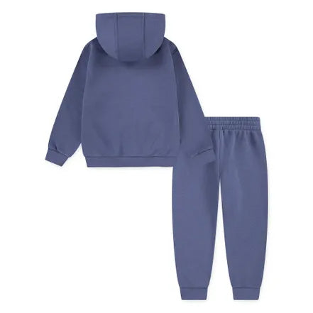 86L445 - Tute - Nike - Completo - Bambino/A - Felpa Con Cappuccio - Full Zip & Pantaloni Jogger - Violetta - Comfort Junior - Calda & Comoda
