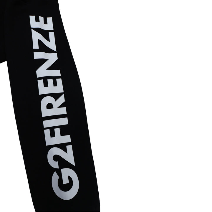 RACING - Felpe - Uomo - G2 FIRENZE - Con Cappuccio - Bianca & Nera - Toppe Decorative - Grafiche Dinamiche - Morbido Tessuto Felpato - Look Casual - Motorsport - Streetwear - Abbigliamento Autunno Inverno