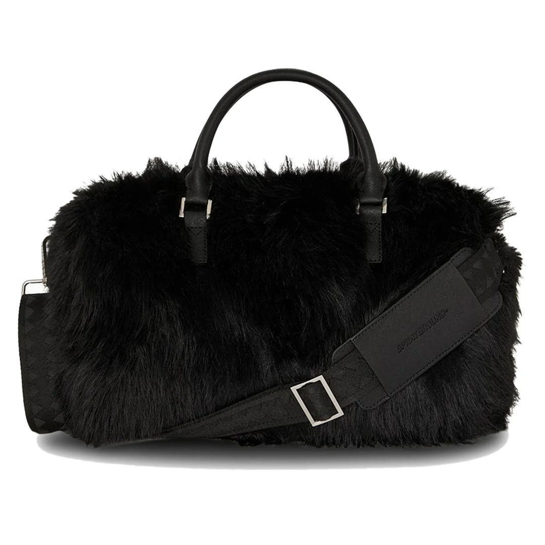 BORSONE MINI DUFFLE SPRAYGROUND FUR CRAY BLACK 910D8209NSZ PELLICCIA SINTETICA