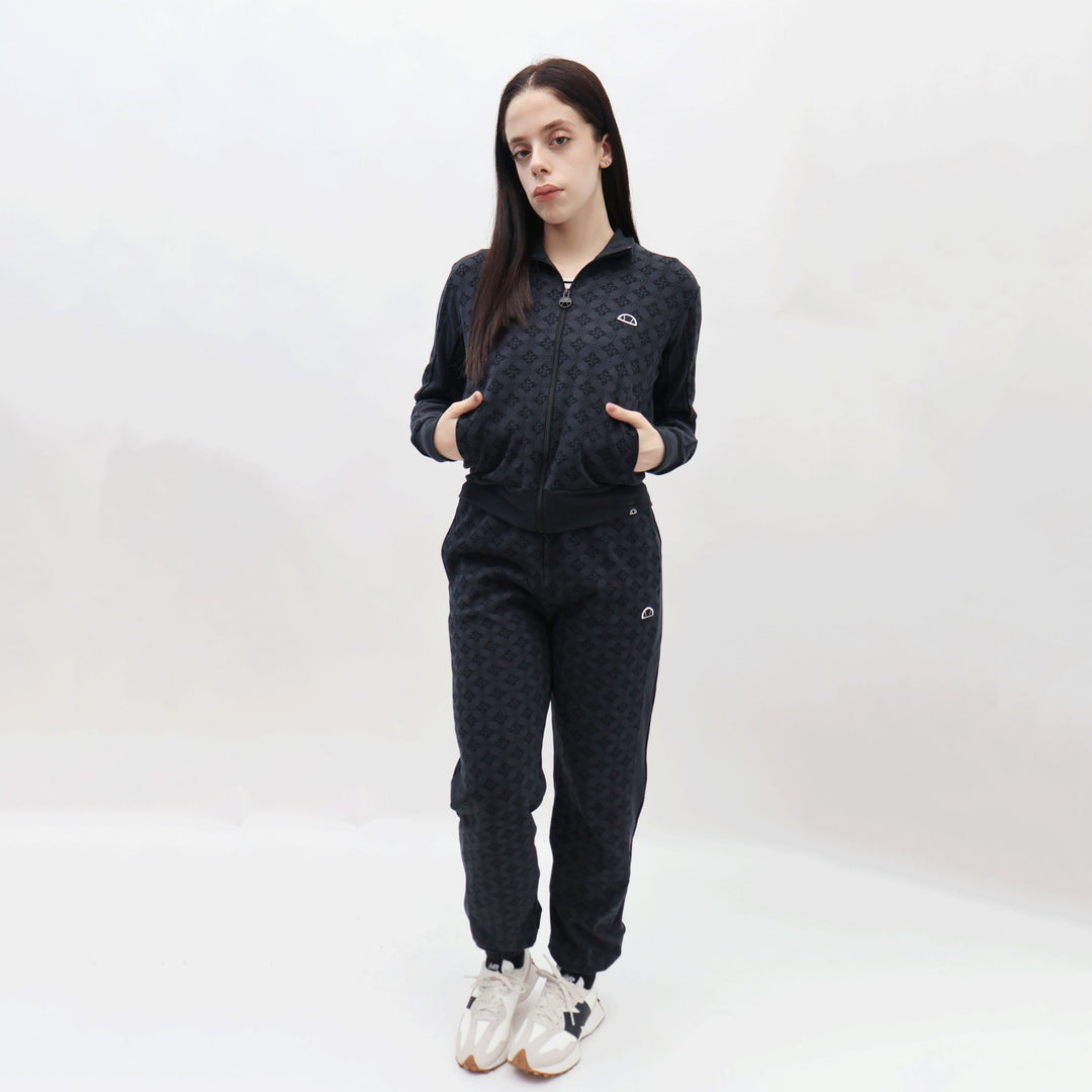 EHW255W25 - Felpe - GIROCOLLO ELLESSE DONNA CROP - LOGO CLASSICO - NERO - Look Streetwear - Abbigliamento - Autunno/Inverno