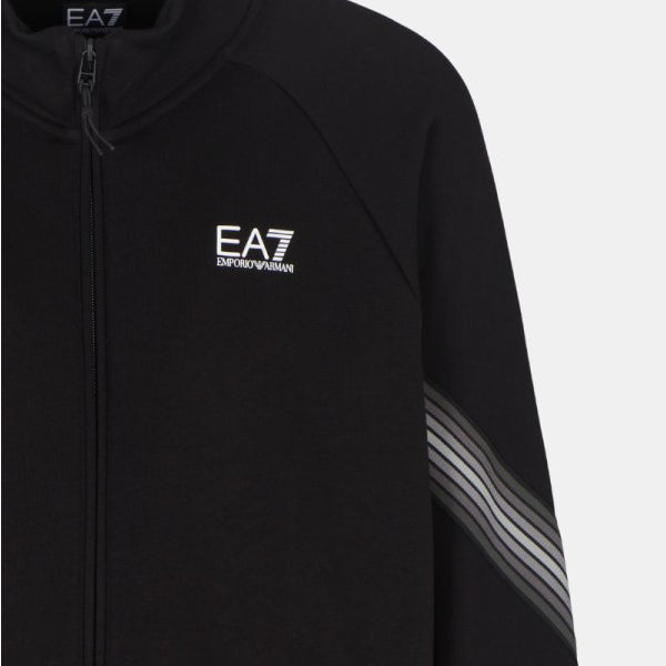 7M000963 AF10377 - Felpe - EMPORIO ARMANI - Uomo EA7 - Logo Bianco - Eleganza Sportiva EA7 - Zip - Tocco Dinamico - Sport & Tempo Libero - Abbigliamento Autunno Inverno