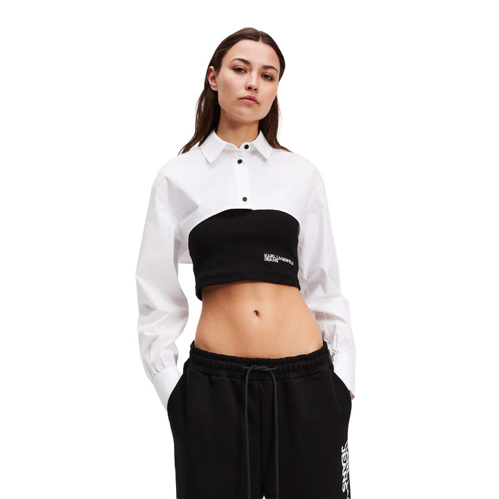 A3W11006 - T-Shirt e Polo - Donna - KARL LAGERFELD - Minimalista - Casual - Look Nitido - Abbigliamento