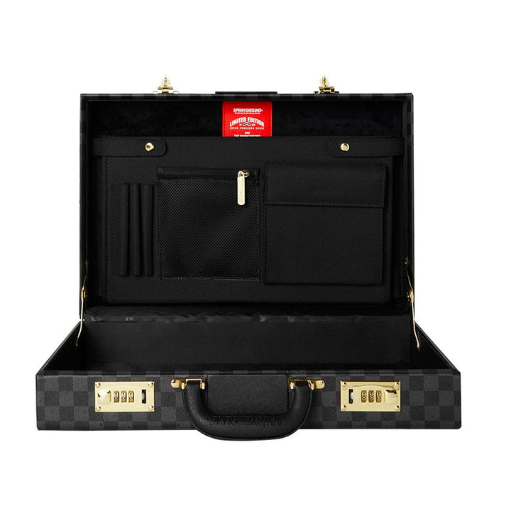 BORSA A MANO SPRAYGROUND SPRITZ SHARK BUBBLE BAG PELLE VEGANA NERA 910B8346NSZ