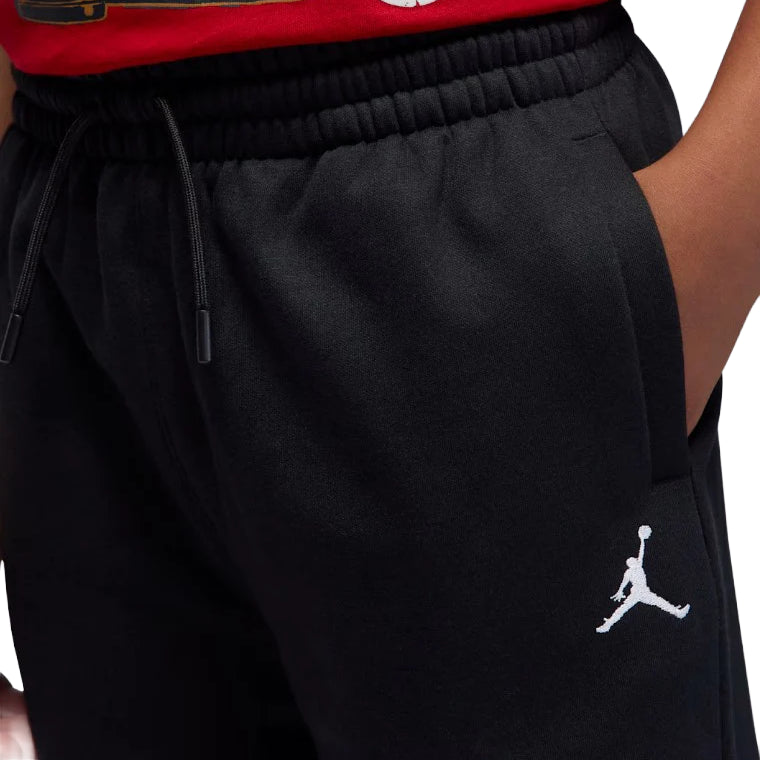 PANTALONI TUTA BAMBINI JORDAN BROOKLYN ESSENTIALS FLEECE NERI 95F327