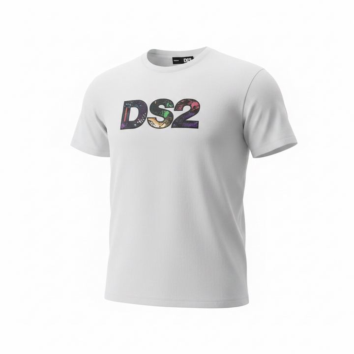 T-SHIRT UOMO DROP SEASON 2 WHITE MULTICOLOR LOGO