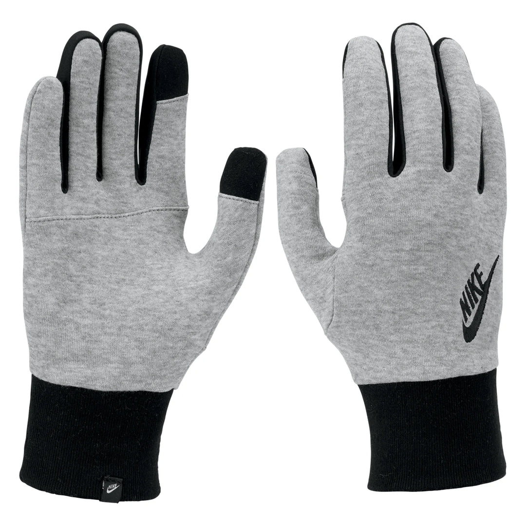 N1007163096 - GUANTI UOMO NIKE CLUB FLEECE 2.0 UOMO GRIGIO MÉLANGE E NERO