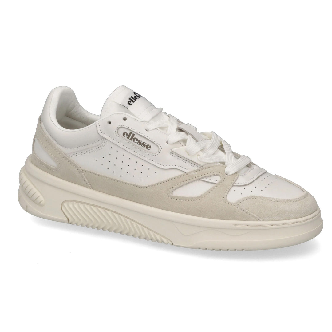 SNEAKERS UOMO ELLESSE MILES LS 914 BIANCO IN CAMOSCIO E PELLE