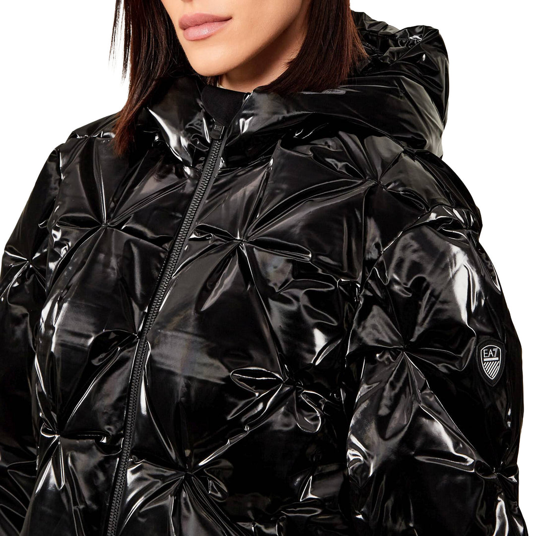 7W000387 AF14805 - Giacche - Donna - EMPORIO ARMANI - KITZBUHEL FASHION - Nero - Design Tecnico - Sciistica - Alta Qualità - Abbigliamento Autunno Inverno