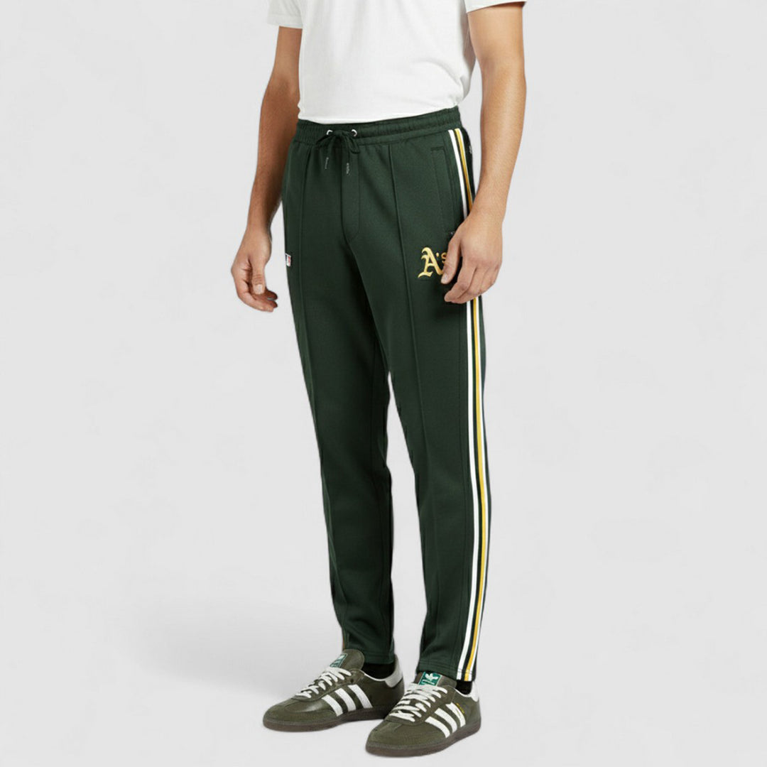 47-BB018PMSYAX636517DG - Pantaloni - Uomo - 47 MVP - BRAND JETWAY - OAKLAND ATHLETICS - Verde - Stile MLB - Look Casual Baseball - Abbigliamento Autunno Inverno