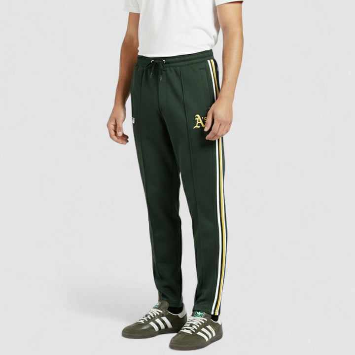 47-BB018PMSYAX636517DG - Pantaloni - Uomo - 47 MVP - BRAND JETWAY - OAKLAND ATHLETICS - Verde - Stile MLB - Look Casual Baseball - Abbigliamento Autunno Inverno