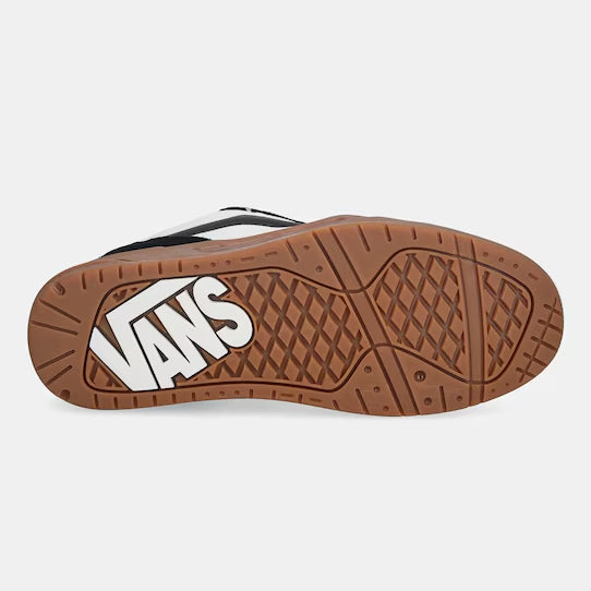 VN000DB1BZW1 - Scarpe - Sneakers - Unisex - Vans - KNU SKOOL - SUEDE SKATE STYLE - NERO TRUE WHITE - Stile Robusto - Anni 90' - SIDESTRIPE ALLARGATO