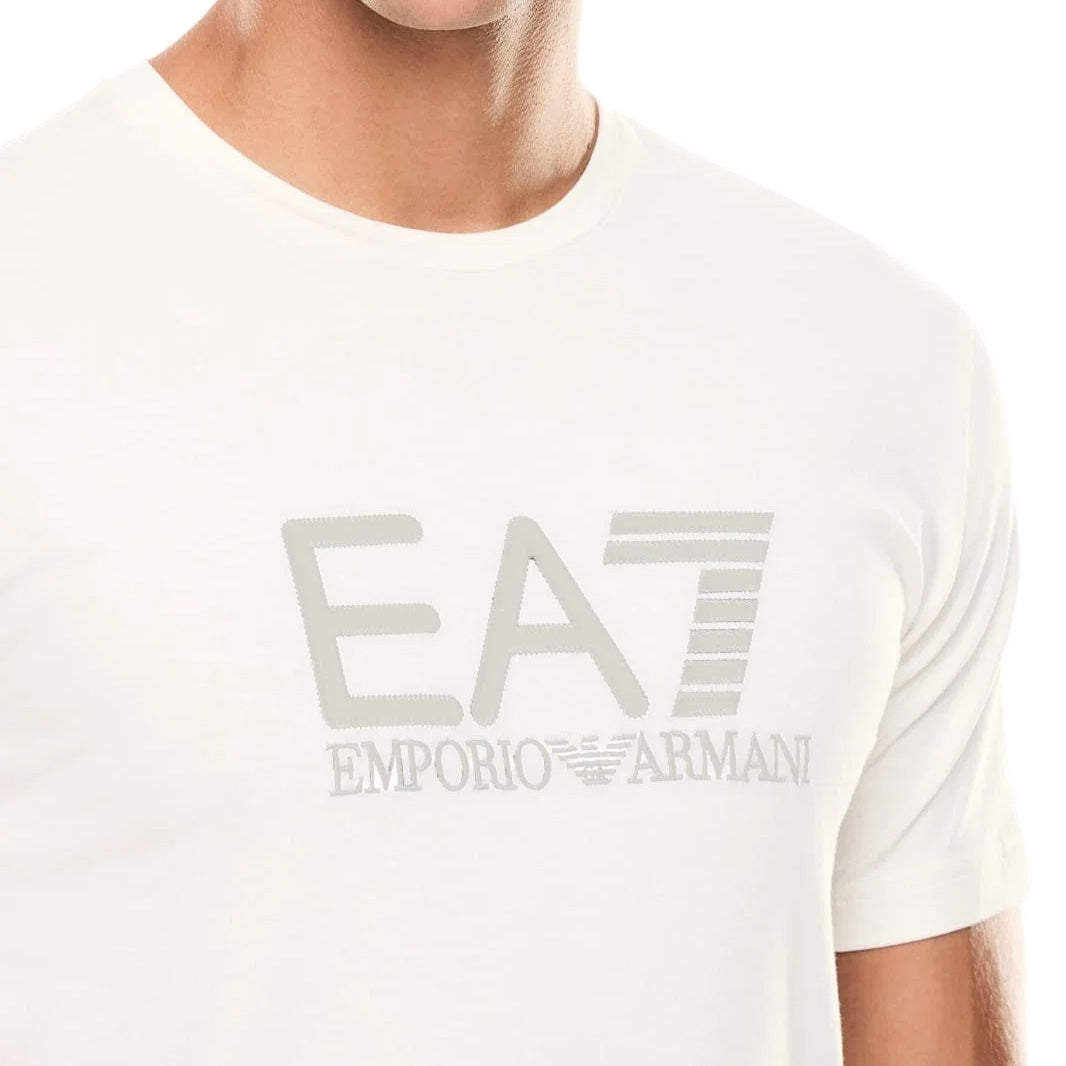 T-SHIRT UOMO EA7 EMPORIO ARMANI GIROCOLLO LOGO FRONTALE
