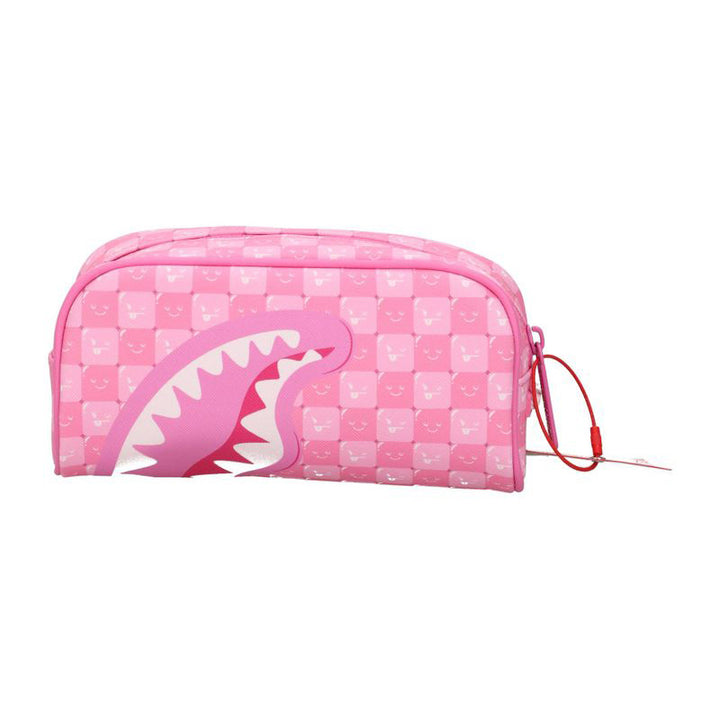 ASTUCCIO POCHETTE UNISEX SPRAYGROUND PINK NEW CHECK FACES ROSA