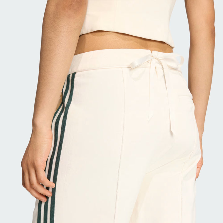 ADIDAS ORIGINALS VELVET PANTS – WHITE AND GREEN – KF2303