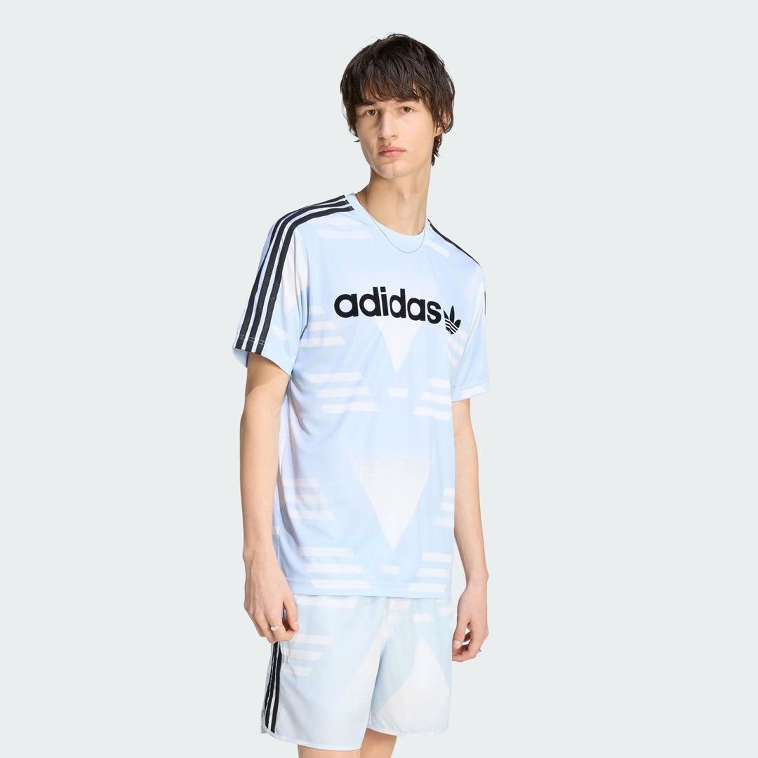 T-SHIRT UOMO ADIDAS ORIGINALS LOOSE SPONSORED CELESTE
